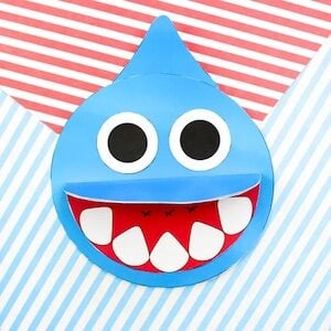 Shark Father’s Day Card Craft from kids