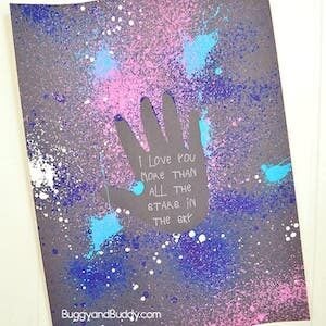 Galaxy Handprint Art