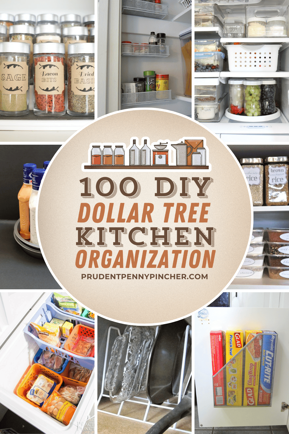 100 DIY Dollar Tree Kitchen Organization Ideas