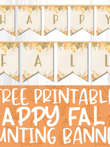 happy fall banner